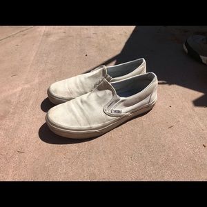 super worn slip on vans